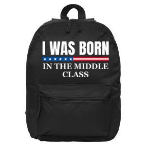 I Was Born In The Middle Class Trump 2024 Political Design 16 in Basic Backpack