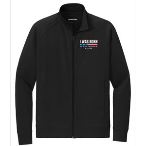 I Was Born In The Middle Class Trump 2024 Political Design Stretch Full-Zip Cadet Jacket