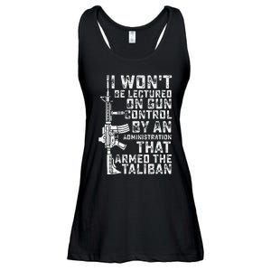 I Won't Be Lectured On Gun Control By An Administration Ladies Essential Flowy Tank