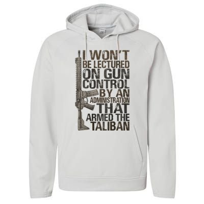 I Won't Be Lectured On Gun Control By An Administration Performance Fleece Hoodie