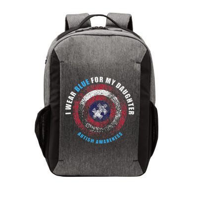 I Wear Blue For My Daughter Autism Awareness For Mom & Dad  Vector Backpack