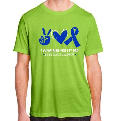 I Wear Blue For My Dad Colon Cancer Awareness Survivor Gift Adult ChromaSoft Performance T-Shirt