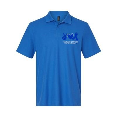 I Wear Blue For My Dad Colon Cancer Awareness Survivor Gift Softstyle Adult Sport Polo