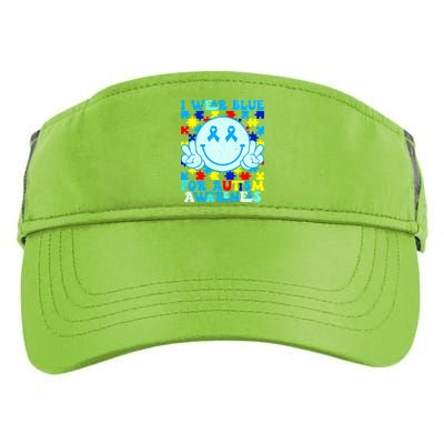 I Wear Blue For Autism Awareness Month Autism Adult Drive Performance Visor