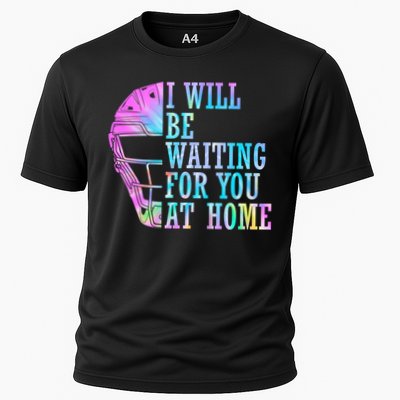 I Will Be Waiting For You At Home Softball Catcher Cute Gift Cooling Performance Crew T-Shirt