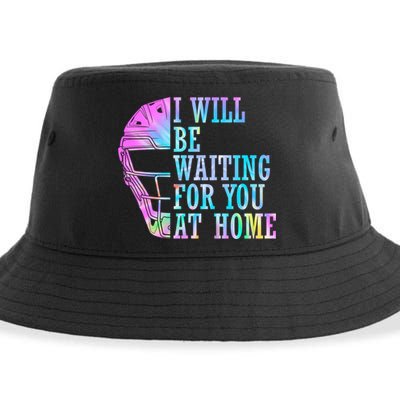 I Will Be Waiting For You At Home Softball Catcher Cute Gift Sustainable Bucket Hat