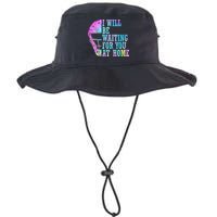 I Will Be Waiting For You At Home Softball Catcher Cute Gift Bucket Hat