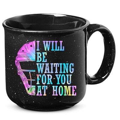 I Will Be Waiting For You At Home Softball Catcher Cute Gift 15oz Campfire Ceramic Mug