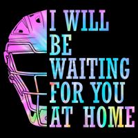 I Will Be Waiting For You At Home Softball Catcher Cute Gift Drawstring Bag