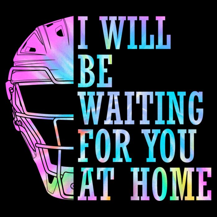 I Will Be Waiting For You At Home Softball Catcher Cute Gift Drawstring Bag