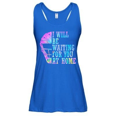 I Will Be Waiting For You At Home Softball Catcher Cute Gift Ladies Essential Flowy Tank
