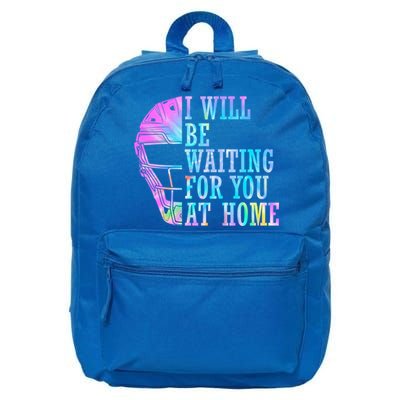 I Will Be Waiting For You At Home Softball Catcher Cute Gift 16 in Basic Backpack