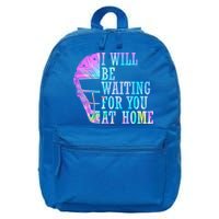 I Will Be Waiting For You At Home Softball Catcher Cute Gift 16 in Basic Backpack