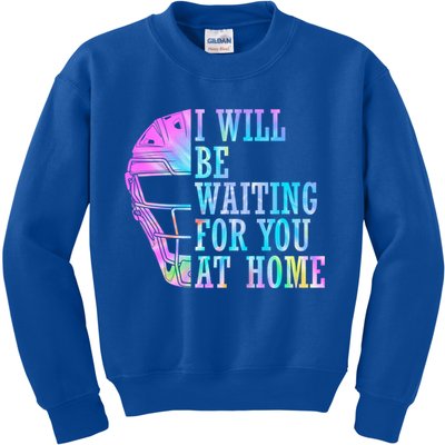 I Will Be Waiting For You At Home Softball Catcher Cute Gift Kids Sweatshirt