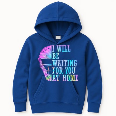 I Will Be Waiting For You At Home Softball Catcher Cute Gift Kids Hoodie