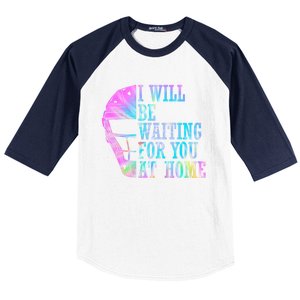 I Will Be Waiting For You At Home Softball Catcher Cute Gift Baseball Sleeve Shirt