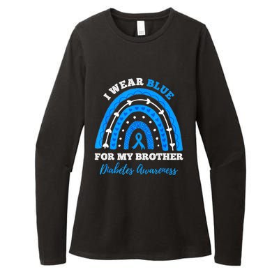 I Wear Blue For My Brother T1D Diabetes Awareness Month Womens CVC Long Sleeve Shirt