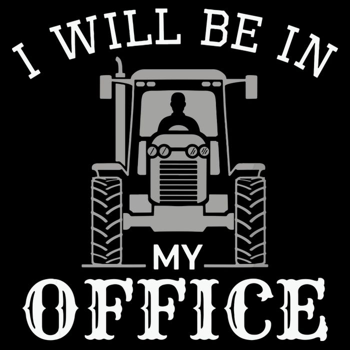 I Will Be In My Office Tractor Driver Farmer Dad Farming Stripe Pom Pom Beanie