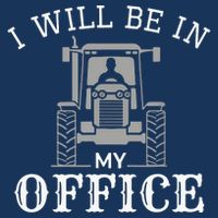 I Will Be In My Office Tractor Driver Farmer Dad Farming Drawstring Bag