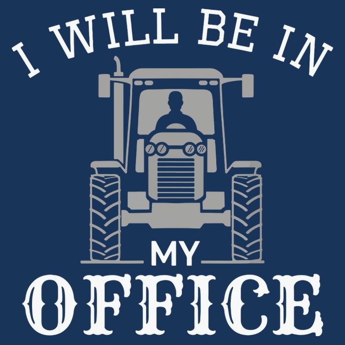 I Will Be In My Office Tractor Driver Farmer Dad Farming Drawstring Bag