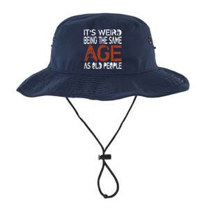 It's Weird Being The Same Age As Old People Retro Sarcastic Legacy Cool Fit Booney Bucket Hat