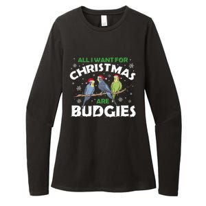 I Want Budgies For Christmas Cute Gift Womens CVC Long Sleeve Shirt