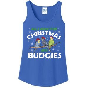 I Want Budgies For Christmas Cute Gift Ladies Essential Tank