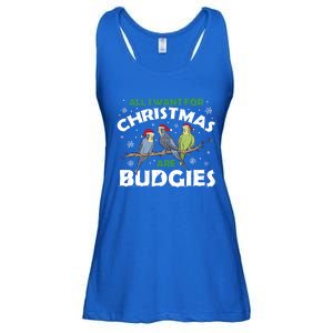 I Want Budgies For Christmas Cute Gift Ladies Essential Flowy Tank