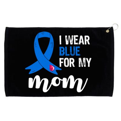 I Wear Blue For My Mom Diabetes Awareness Funny Gift Grommeted Golf Towel