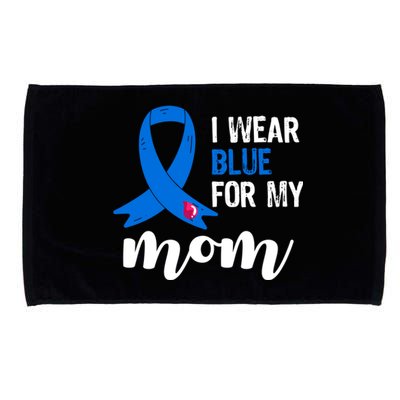 I Wear Blue For My Mom Diabetes Awareness Funny Gift Microfiber Hand Towel