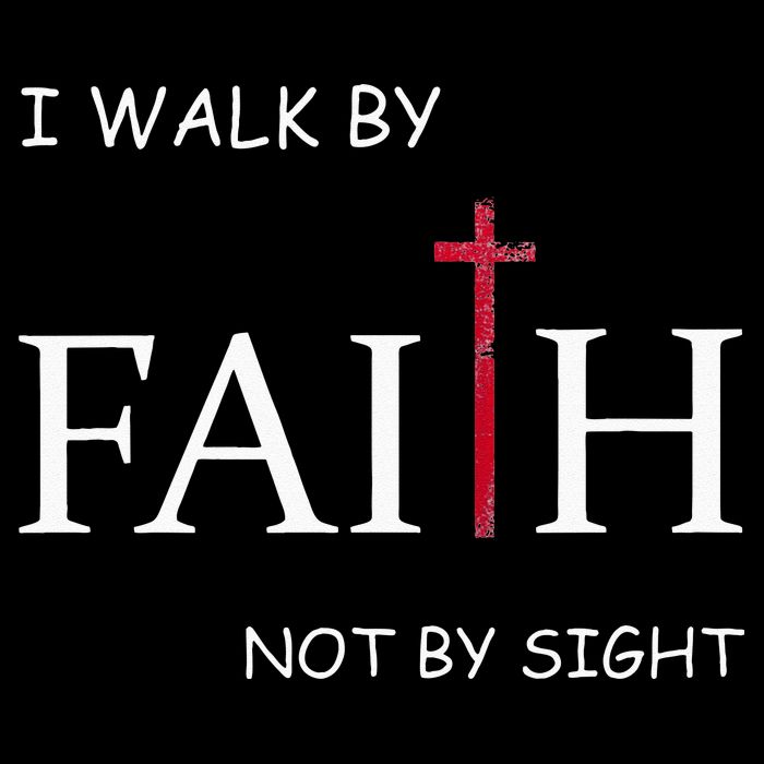 I Walk By Faith Not By Sight Spiritual Christian Church Cooling Performance Crew T-Shirt