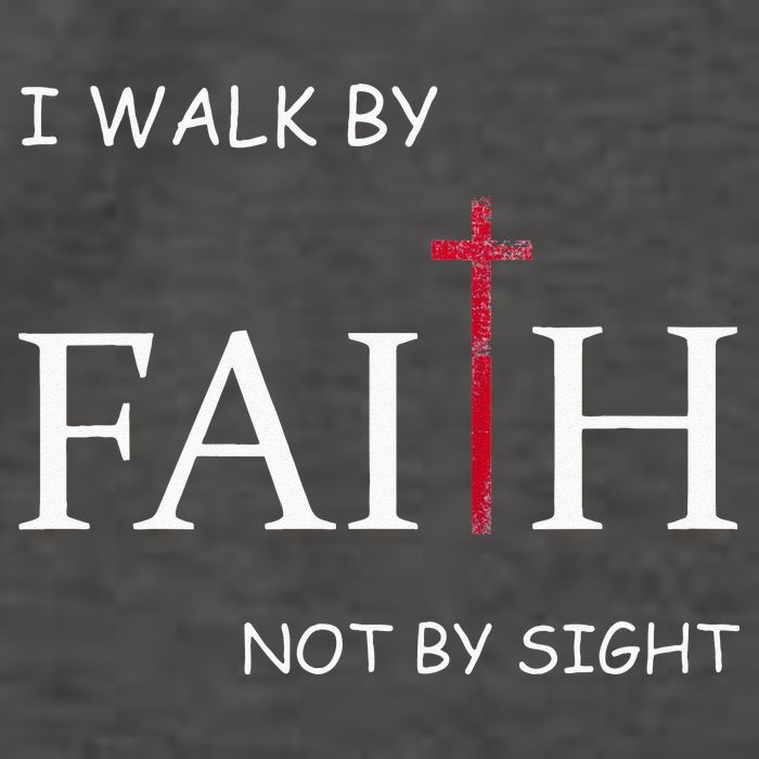 I Walk By Faith Not By Sight Spiritual Christian Church Vector Backpack