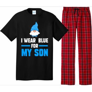 I Wear Blue For My Son Autism Cute Gift Pajama Set