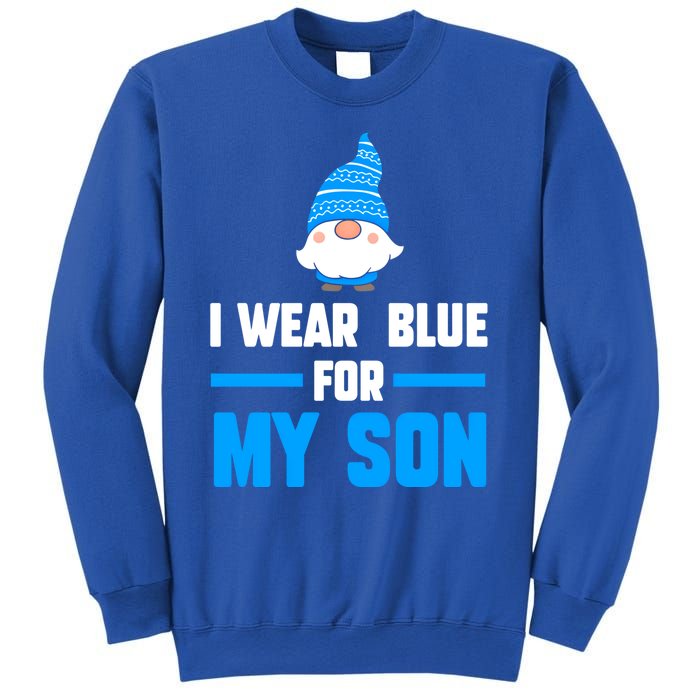 I Wear Blue For My Son Autism Cute Gift Sweatshirt