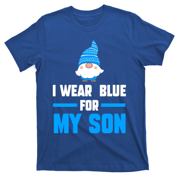 I Wear Blue For My Son Autism Cute Gift T-Shirt