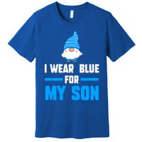 I Wear Blue For My Son Autism Cute Gift Premium T-Shirt