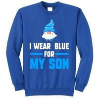 I Wear Blue For My Son Autism Cute Gift Tall Sweatshirt