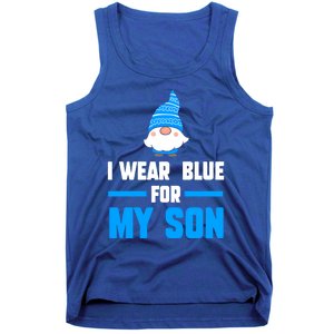 I Wear Blue For My Son Autism Cute Gift Tank Top