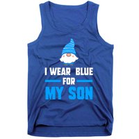 I Wear Blue For My Son Autism Cute Gift Tank Top