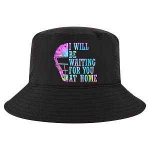 I Will Be Waiting For You At Home Softball Catcher Cute Gift Cool Comfort Performance Bucket Hat