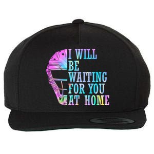 I Will Be Waiting For You At Home Softball Catcher Cute Gift Wool Snapback Cap