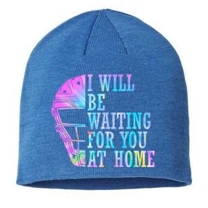 I Will Be Waiting For You At Home Softball Catcher Cute Gift Sustainable Beanie