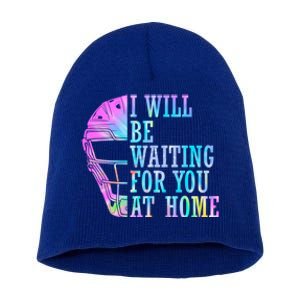 I Will Be Waiting For You At Home Softball Catcher Cute Gift Short Acrylic Beanie