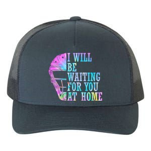 I Will Be Waiting For You At Home Softball Catcher Cute Gift Yupoong Adult 5-Panel Trucker Hat