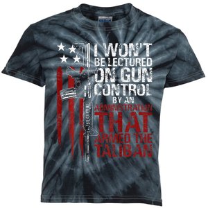 I WonT Be Lectured On Gun Control By An Administration Back Kids Tie-Dye T-Shirt