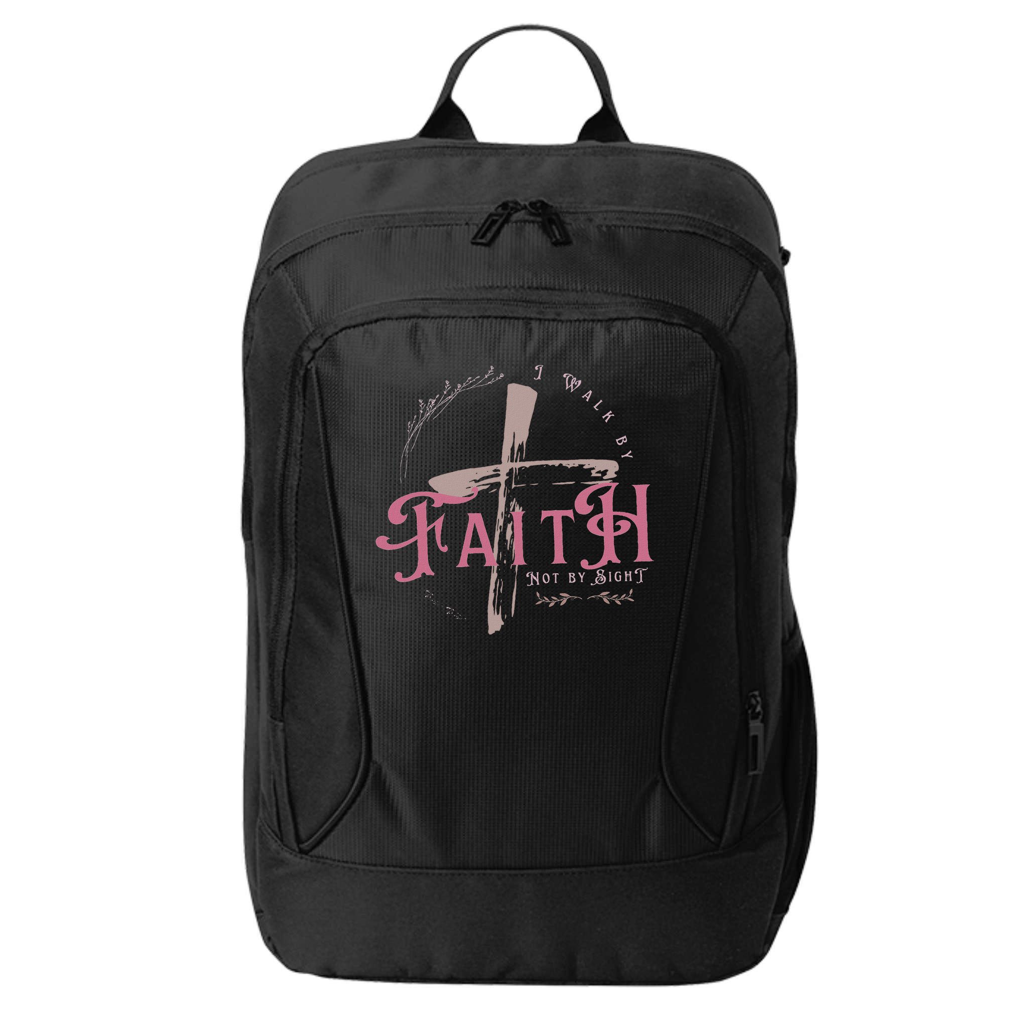 I Walk By Faith Not By Sight 2 Corinthians 57 Christian City Backpack