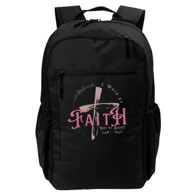 I Walk By Faith Not By Sight 2 Corinthians 57 Christian Backpack