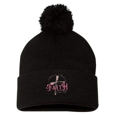 I Walk By Faith Not By Sight 2 Corinthians 57 Christian Pom Pom 12in Knit Beanie