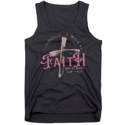 I Walk By Faith Not By Sight 2 Corinthians 57 Christian Tank Top