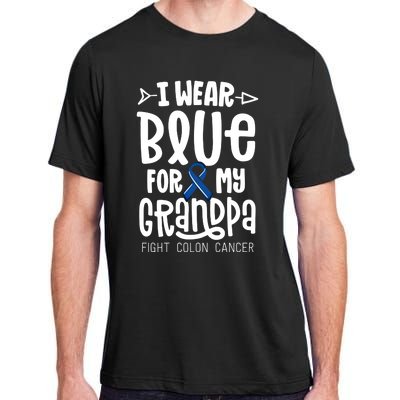 I Wear Blue For My Grandma Blue Colon Cancer Awareness Gift Adult ChromaSoft Performance T-Shirt